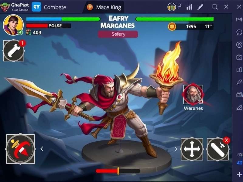 Mace King Combat Screen